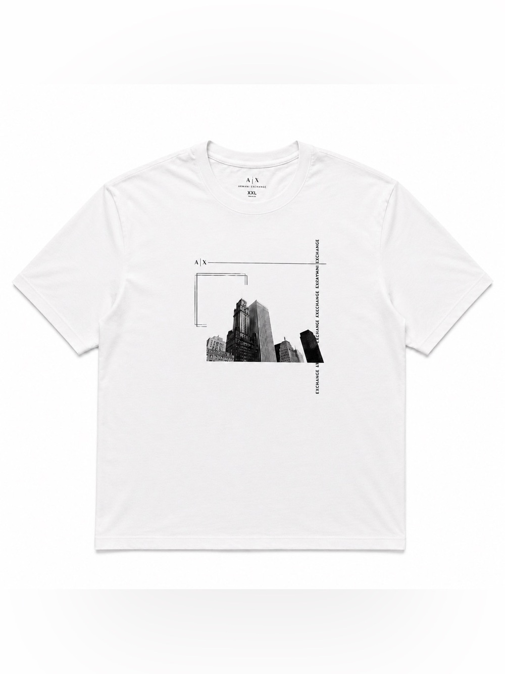 Armani Exchange A|X Armani Exchange White Graphic Tee Shirt Men’s XXL